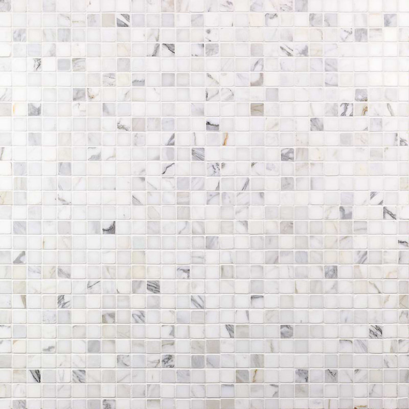 Calacatta 3/4X3/4 Squares Polished Marble Tile