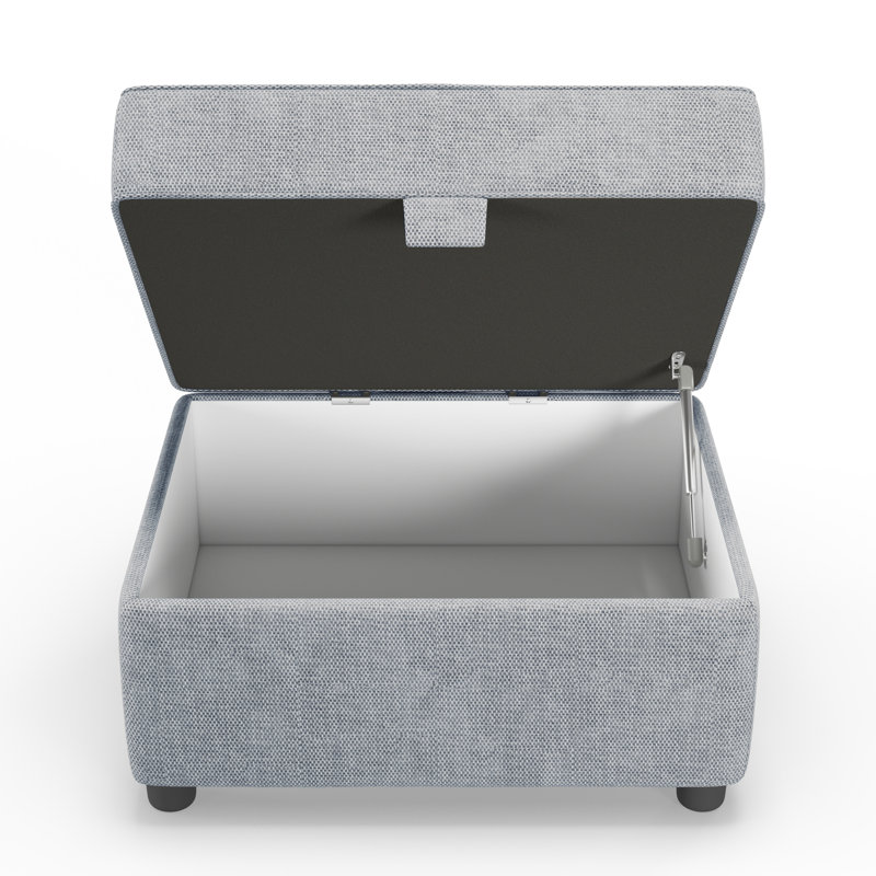 Vivo Rectangle Storage Ottoman, Ocean