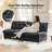 Bauch 81"Wide Upholstered Tufted Back Loveseat Sofa With 2 Usb Charging Ports-1611547508
