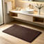 Tapis de bain rectangulaire antidérapant en polyester luxueux ultra doux et absorbant Luxury Chenille-448502977-448502983