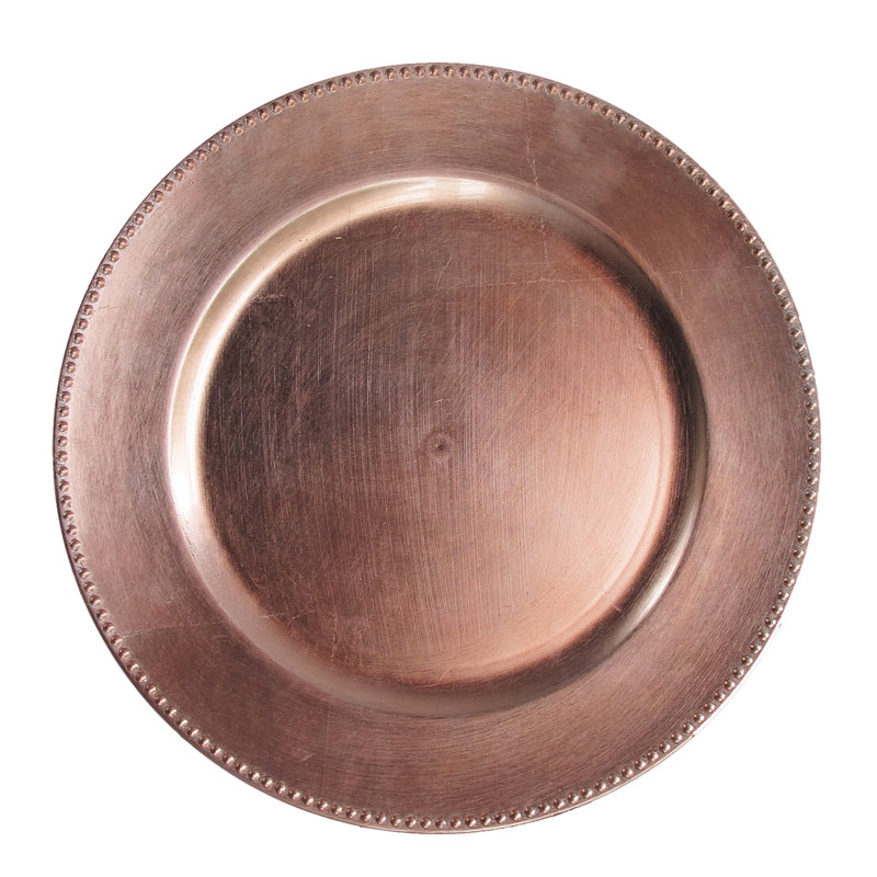 Plat de service 13 po, Rose