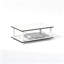 Support pour imprimante avec rangement, organisateur sous le bureau à 2 niveaux pour imprimante, unité centrale et fournitures de bureau, conception peu encombrante, fabrication en bois composite durable