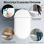 Toilette allongée intelligente à chasse d'eau blanche avec bidet intégré 1,28 / 1,6 GPF Wynn
