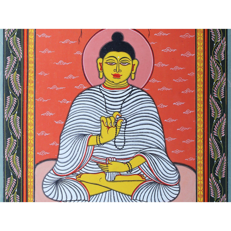 Bouddha de Gautam | Paata, peinture de l'Orissa