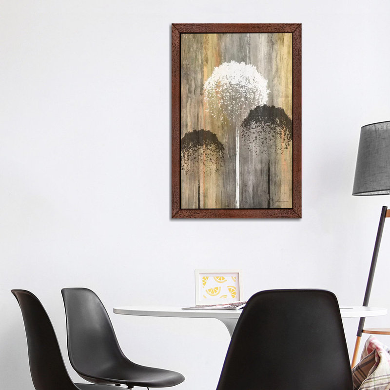 Rustic Garden I by James Burghardt - Print on Canvas, 66.04 cm H x 45.72 cm W, Brown Framed