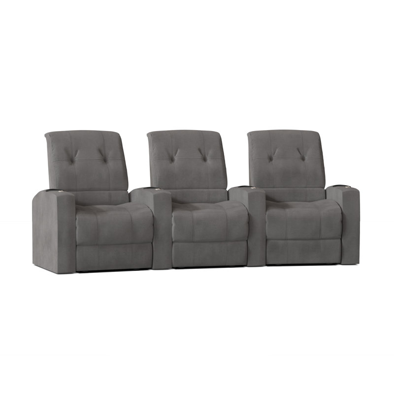 Sièges de rangée de cinéma (rangée de 3), Ombre Smartsuede, Électrique