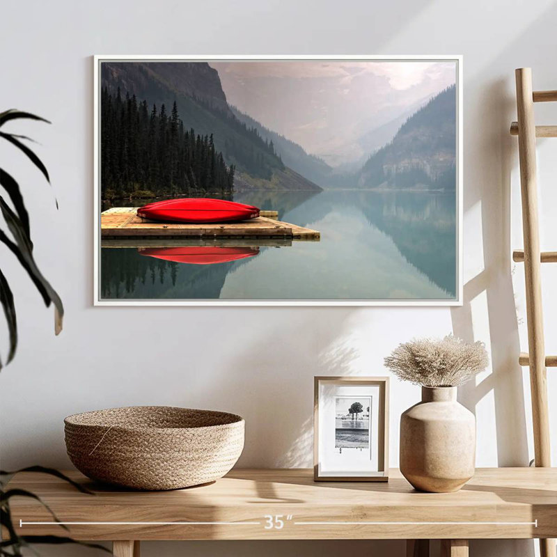 Mountain Lake Kayak, Cadre flottant blanc, 31 po x 21 po