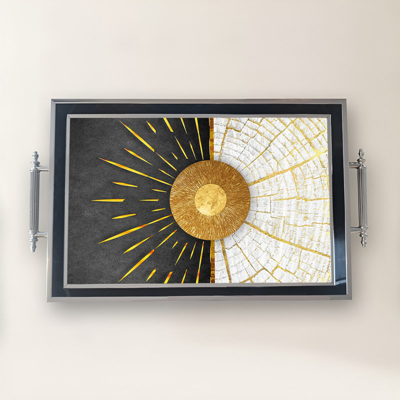 Élégant plateau en verre de 19,7 po x 11,4 po x 1,4 po | Fabrication 100% verre durable | Facile à nettoyer avec un chiffon humide | Idéal pour le service, la présentation décorative et l'organisation | Ajout élégant à la décoration intérieure