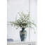 Vase décoratif bleu et brun D8.7X15.5 "