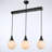 Adjustable Height Sphere Trio Linear Pendant Light-655080945