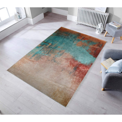 Tapis d'entrée de qualité supérieure, 31,5 po x 78,7 po | 100% polyester, antibactérien | Poils de 0,04 po de hauteur, antidérapant, dessous, lavable à la machine | Impression numérique 3D | Idéal pour le salon et le vestibule, facile d'entretien