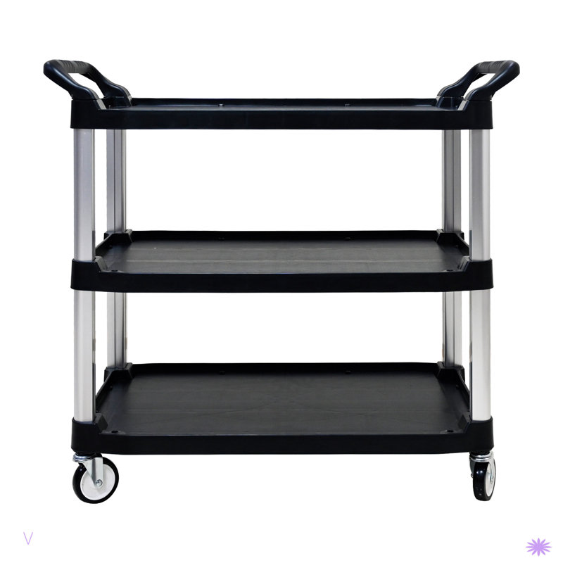 Three-Layer Thickened Plastic Mobile Tool Cart