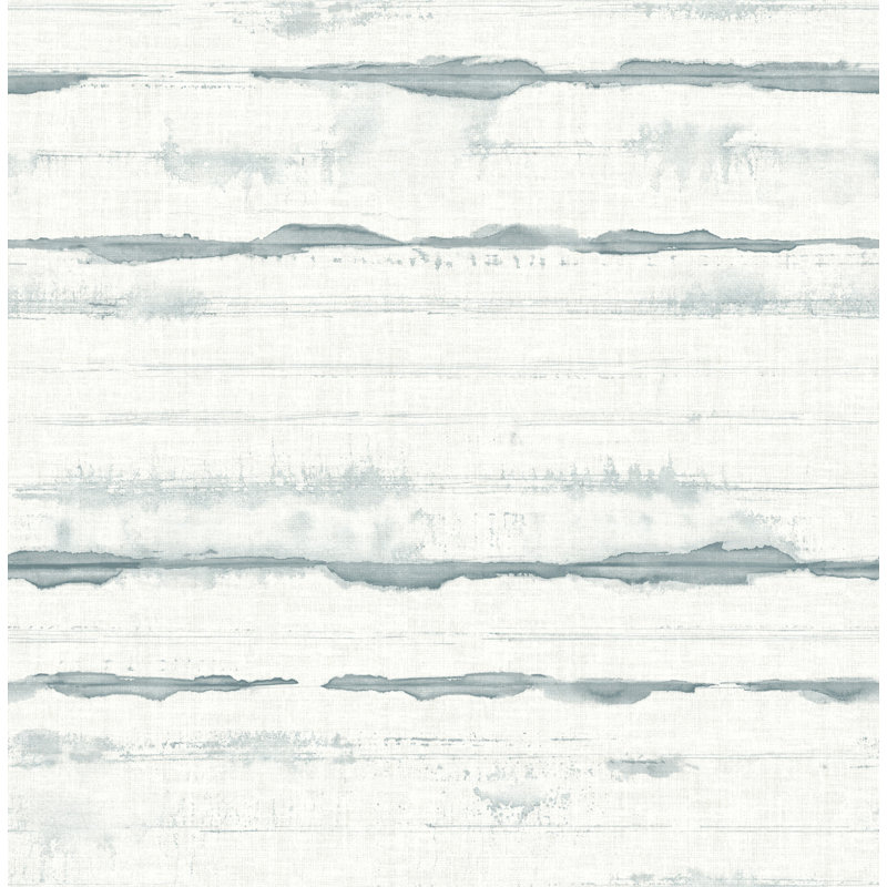 Papier peint à rayures Destin Dove, Vert