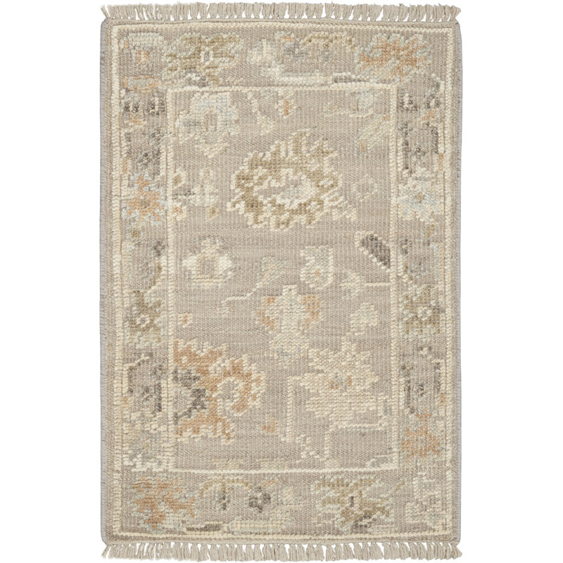 Nourison Tiffinie 2' x 3' Taupe Vintage Indoor Rug, Rectangle 2' x 3'