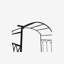 Arche de jardin en treillis avec banc de jardin Outsunny