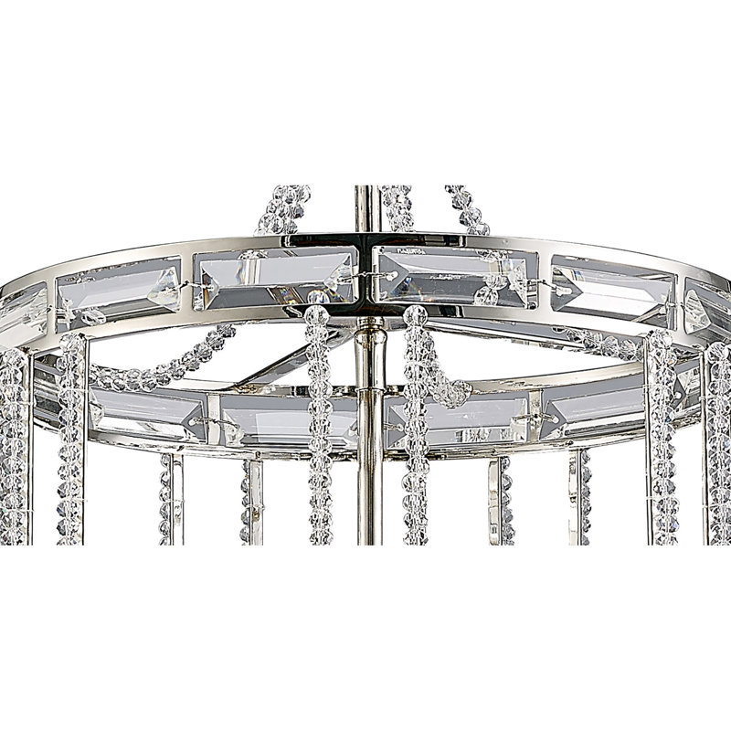 Burford 4 - Light Polished Nickel Lantern Pendant