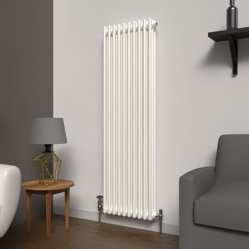 Standard Radiator, White, 59cm H x 18cm W x 4cm D