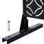 Écran d'intimité en métal Ps107 noir - l 76 "H48" autoportant pour terrasse extérieure et intérieure-125520593