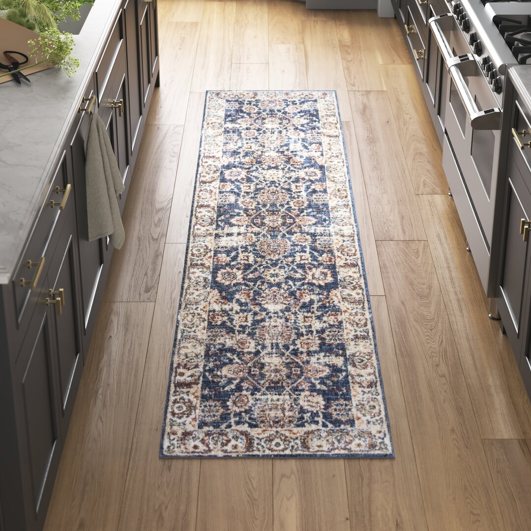 Teppich Meadow View in Blau/Beige