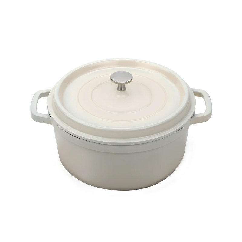 GET Cocotte en fonte d'aluminium antiadhésive ronde avec couvercle écoénergétique, Cuiseur à vapeur électrique pour hot-dogs