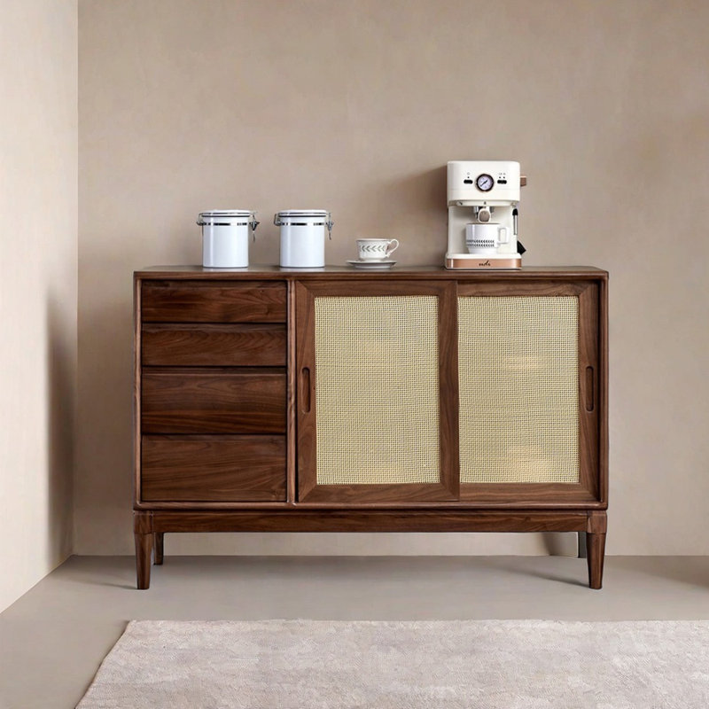 Buffet multifonctionnel en rotin