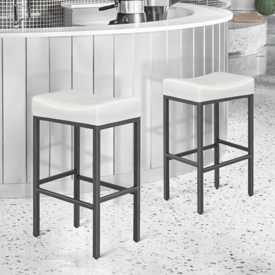 Backless Bar Stools Counter Stools With Footrest
