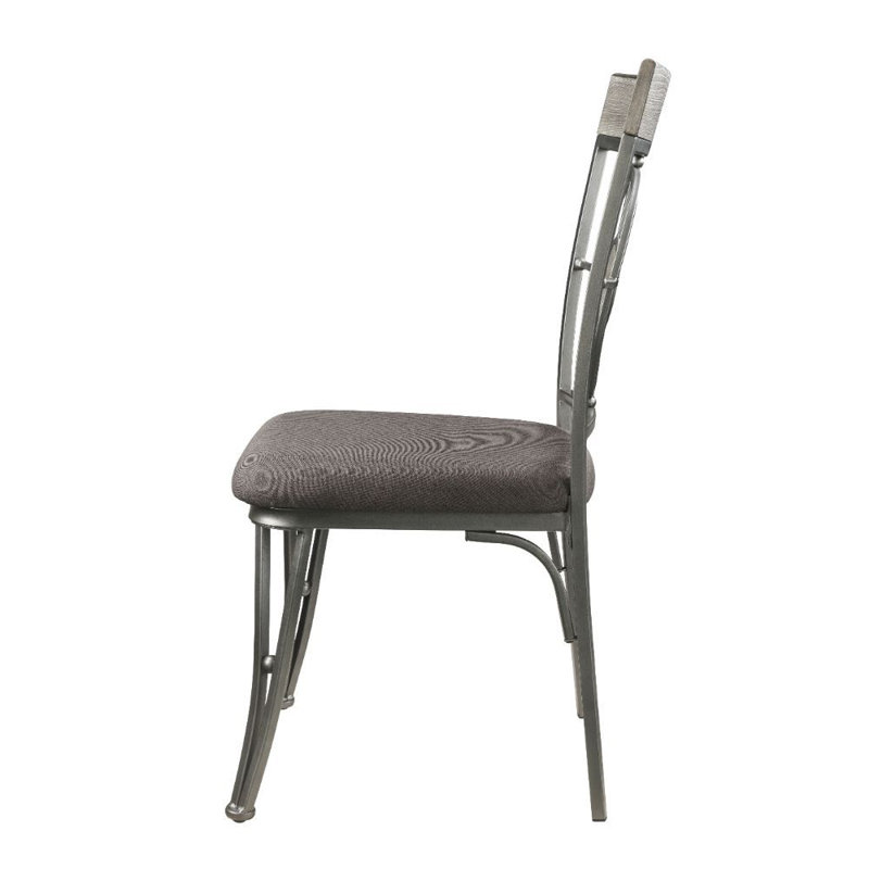Chaise d'appoint grise Nilah