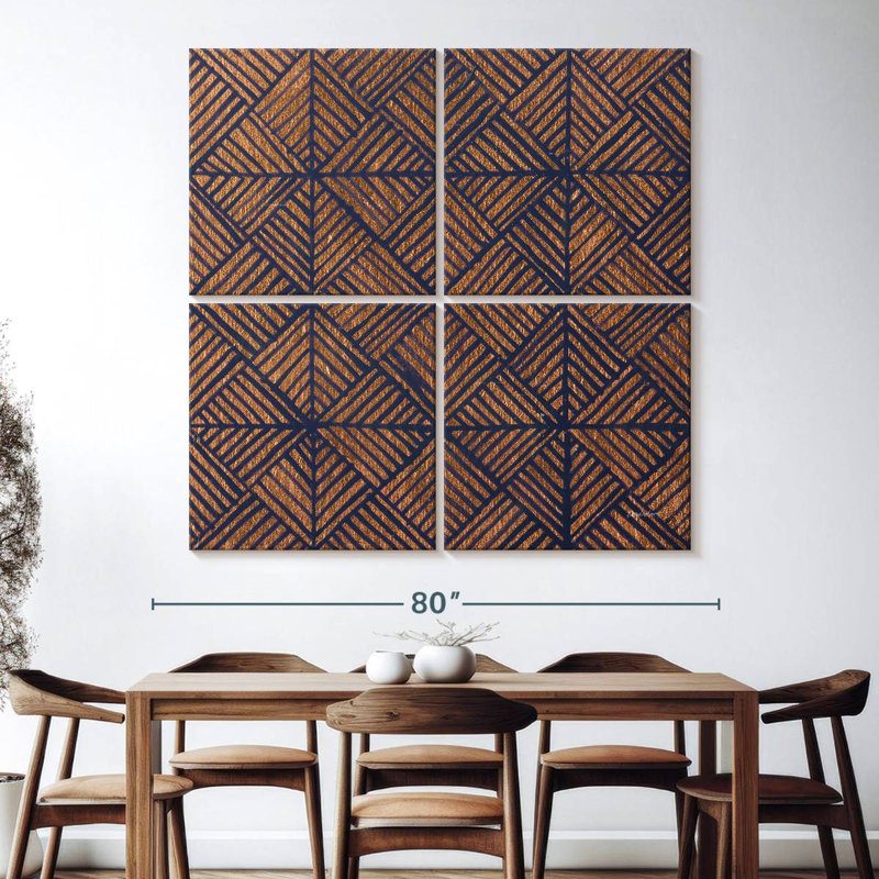 Kerner Copper Pattern, 74" H x 74" W