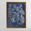 «Besler Leaves in Indigo I» par Paul Cezanne - reproduction d'art encadrée-623704549-623704545