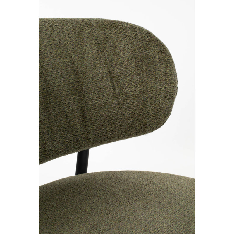 Sanne Lounge Chair, Green Gray Polyester