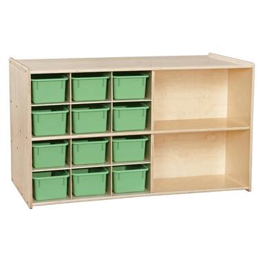 Wood Designs 25 Tray Storage with Translucent Trays