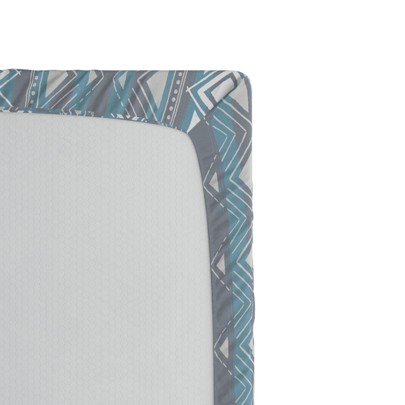 Microfiber Fitted Sheet, Twin Fitted Sheet, Striped