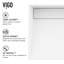 Lavabo de salle de bain rectangulaire en pierre blanche avec robinet H 10 po L 23 po x l 15 po x H 5 po Starr