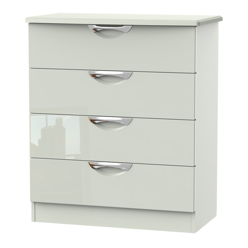 Fully Assembled Ratley 4 Drawer Chest of Drawers, Kashmir Gloss