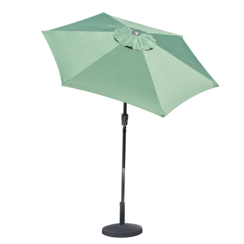 Annetha 2M Parasol Crank & Tilt 6 Ribs, Beige, 200cm H x 250cm W x 250cm D