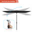 Parasol de 120 po Dorane-974435454
