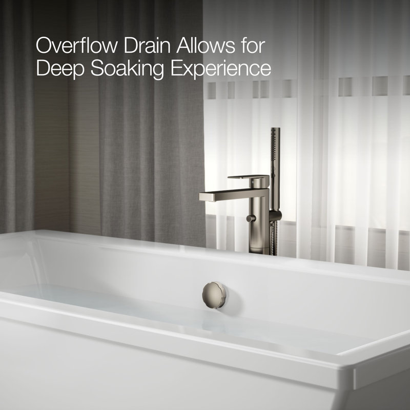 Stargaze® Freestanding 72" x 36" Soaking Bathtub, White