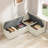 Upholstered Corner Dining Banquette with Storage-650642296