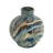 Blue and Brown Reactive Glazed Accent Vase