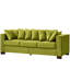 5 + 2 places en velours 2 + 3 avec design moderne, accoudoirs carrés, pieds en bois massif, coussins à ressorts et housses amovibles pour le look du salon, places assises, accoudoirs, rangement pour clous argentés-253820571