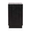 Humphreys 3-Drawer Pine Wood Nightstand, Black