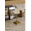 Mocha Check LED Rechargeable Cafe Table Lamp