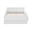Lit plateforme Designs avec garde-corps et tablettes pour le rangement, cadre de lit au sol pour les petits espaces-1652359271-1652359290