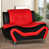 Black/Red Faux Leather is out of stock