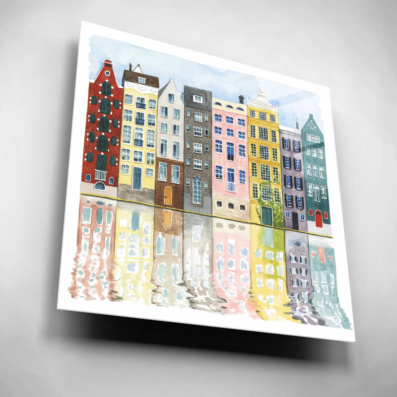 «Neige II» par Grace Popp, art mural en verre acrylique, H 12 po x l 12 po x P 0,13 po