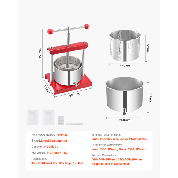 Dimensions du produit