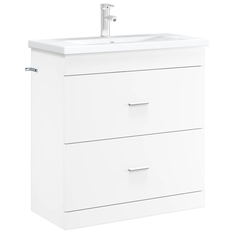 78.5cm Bathroom Vanity Base Only, White