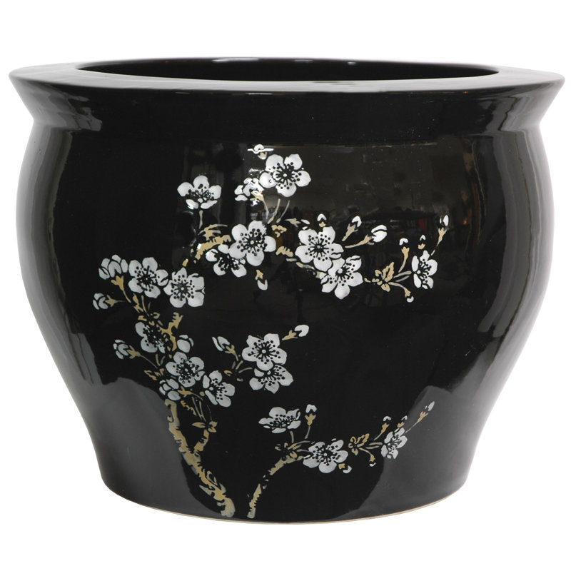 Ensemble de vases de table en porcelaine 10,5 "noir / blanc / brun Eastep