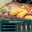 Barbecue au gaz en acier inoxydable à 3 brûleurs de 24 000 BTU, zone de cuisson compacte avec brûleurs en alliage Sus304 avec petites bonbonnes de gaz, pour barbecue, camping et camping-car