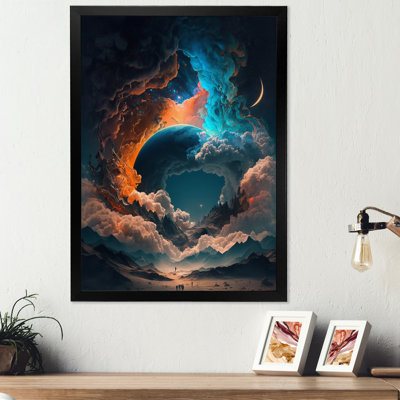 «Futuristic Landscape in Space II», reproduction sur toile